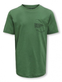 KIDS ONLY KOBMARINUS grøn regular fit T-shirt til drenge – Outlet