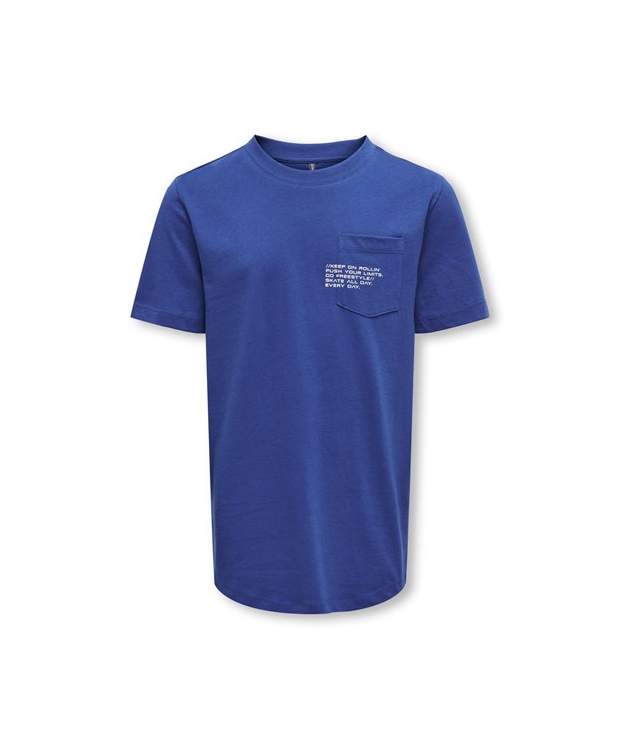 KIDS ONLY KOBMARINUS marineblå regular fit T-shirt til drenge – Outlet billede 2
