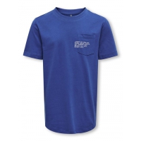 KIDS ONLY KOBMARINUS marineblå regular fit T-shirt til drenge – Outlet