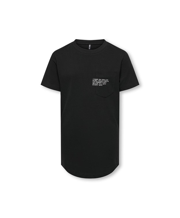 KIDS ONLY KOBMARINUS sort regular fit T-shirt til drenge billede 2