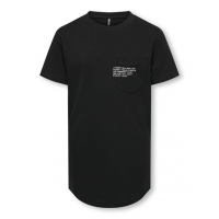 KIDS ONLY KOBMARINUS sort regular fit T-shirt til drenge