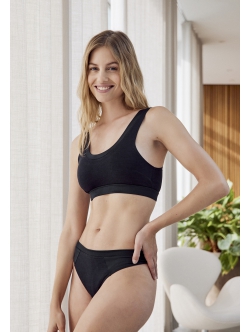 JBS of Denmark Women bambus stringtrusse i sort til kvinder