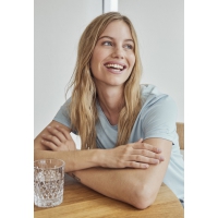 JBS of Denmark Women bambus T-shirt i lyseblå til kvinder