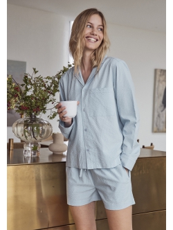 JBS of Denmark Women bambus pyjamasshorts i blå til kvinder