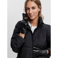 Vero Moda læderhandsker i sort til kvinder - OUTLET