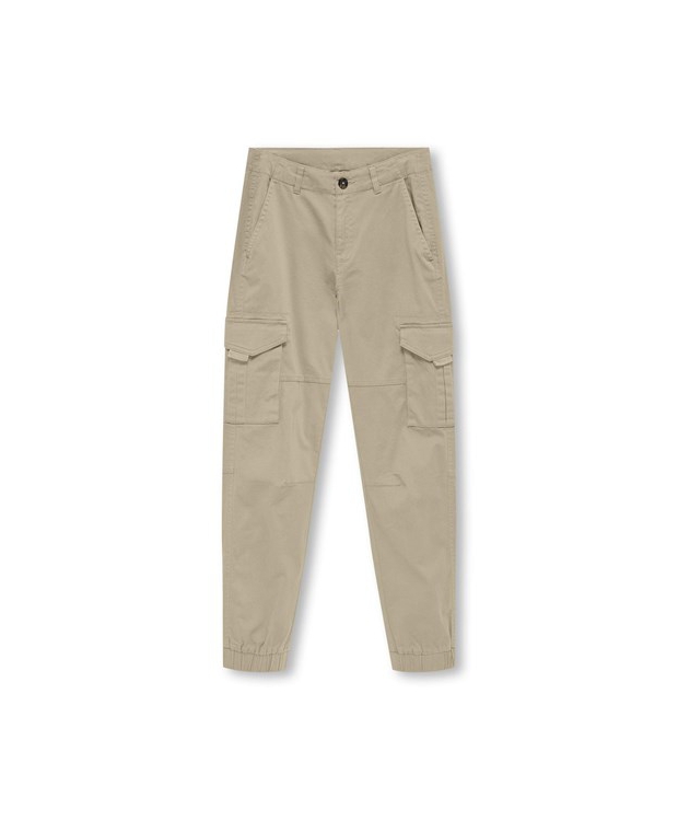 KIDS ONLY KOBMAXWELL cargo bukser i white pepper til drenge – Outlet billede 2