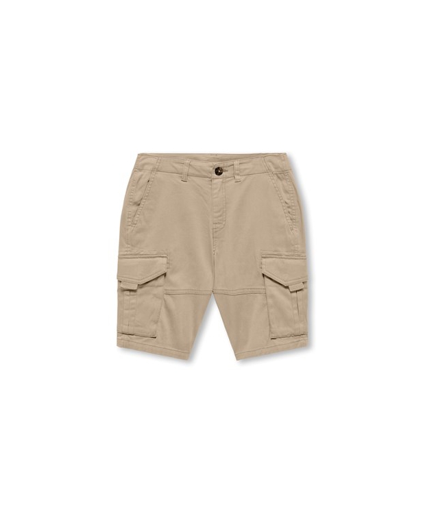 KIDS ONLY KOBMAXWELL cargo shorts i white pepper til drenge billede 1