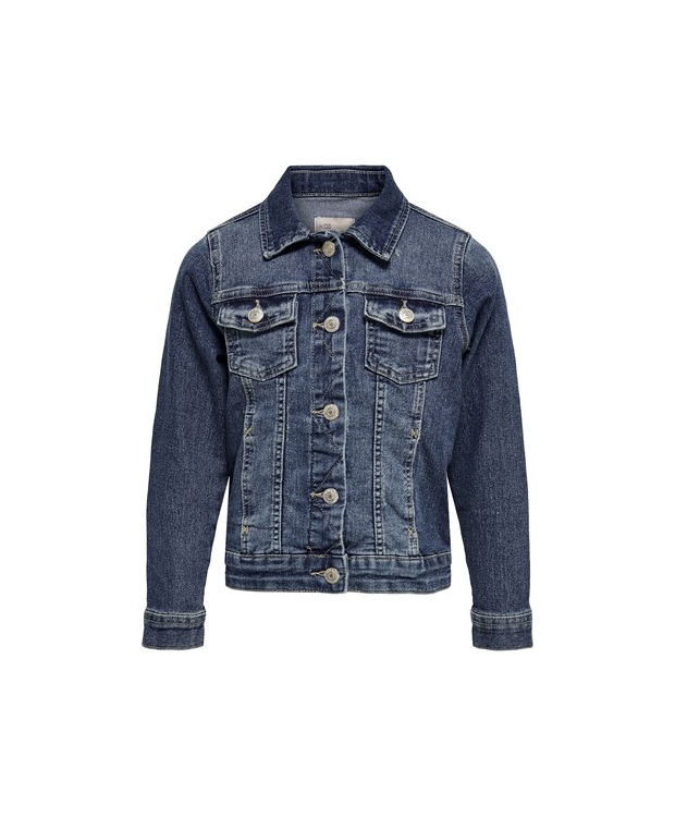KIDS ONLY KOGSARA blå denim jakke til piger billede 2