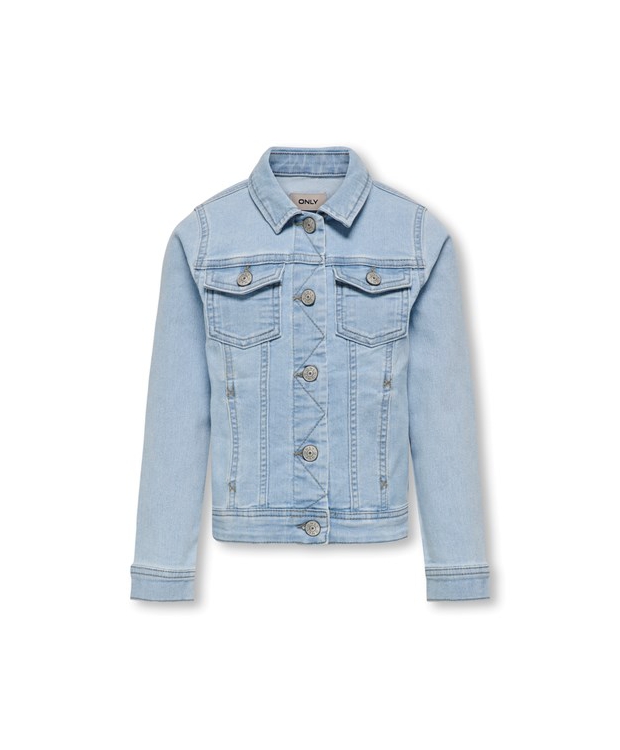 KIDS ONLY KOGSARA lyseblå denim jakke til piger billede 2