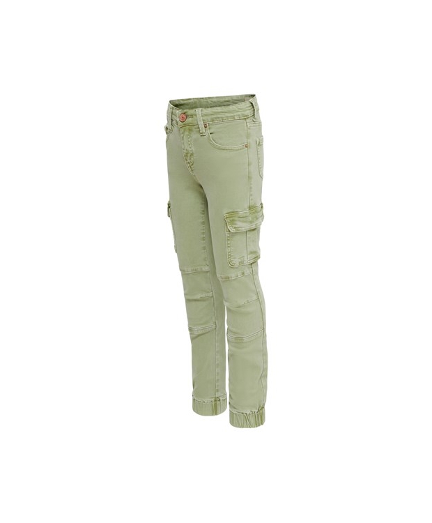 KIDS ONLY KOGMISSOURI slim fit cargo bukser i limegrøn til piger billede 4