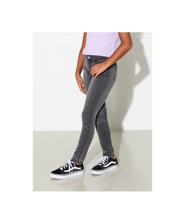 KIDS ONLY KONROYAL skinny fit jeans i mørkegrå til piger billede 3