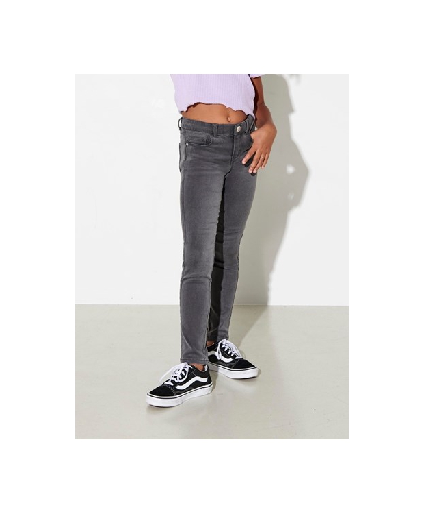 KIDS ONLY KONROYAL skinny fit jeans i mørkegrå til piger billede 2