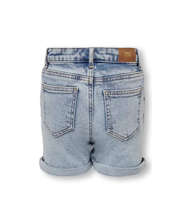 KIDS ONLY KOGPHINE regular fit shorts i lyseblå til piger – Outlet billede 3