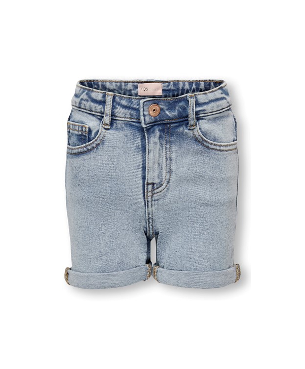 KIDS ONLY KOGPHINE regular fit shorts i lyseblå til piger – Outlet billede 2