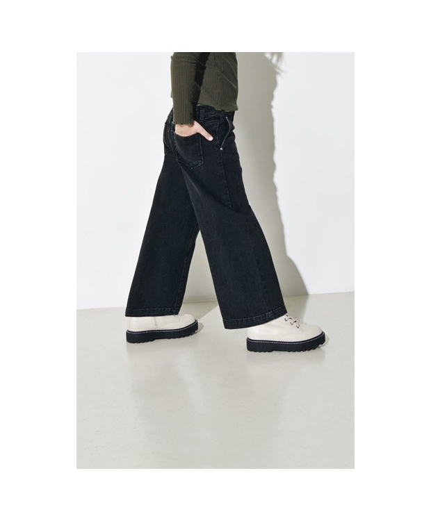 KIDS ONLY KOGCOMET wide fit jeans i sort til piger billede 3