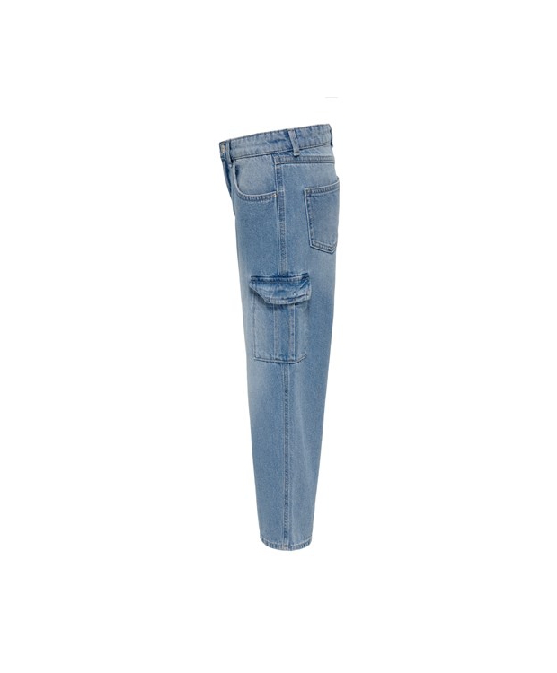 KIDS ONLY KOGHARMONY wide fit cargo pants i lyseblå til piger billede 3