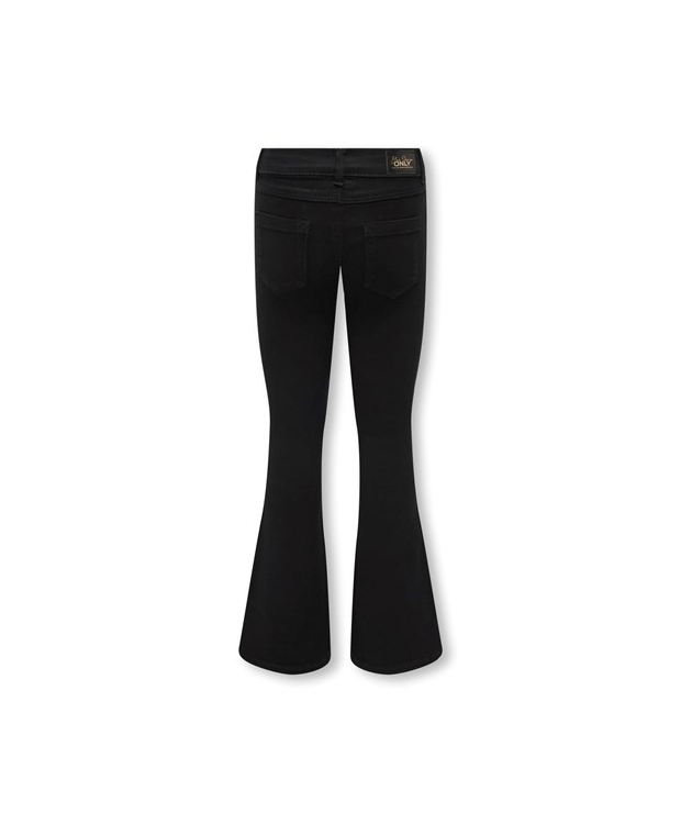 KIDS ONLY KOGROYAL flaired fit denim bukser i sort til piger billede 3