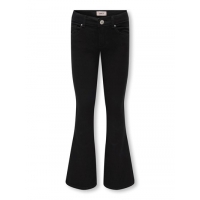 KIDS ONLY KOGROYAL flaired fit denim bukser i sort til piger