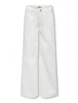 KIDS ONLY KOGCOMET wide fit jeans i hvid til piger