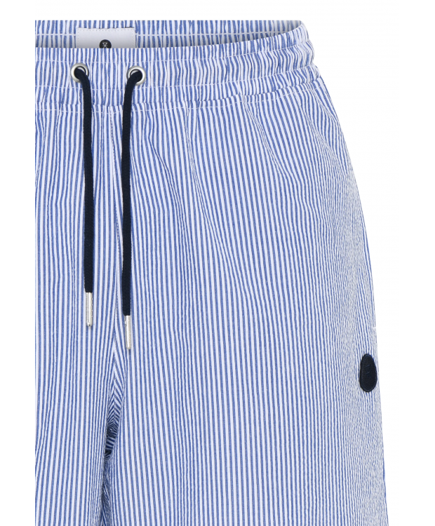 JBS of Denmark "Seersucker" stribet shorts i blå til herre billede 5