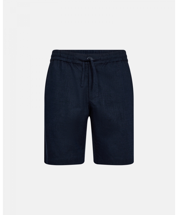 JBS of Denmark hør/bambusviskose shorts i navy til herre billede 1