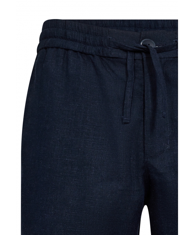 JBS of Denmark hør/bambusviskose shorts i navy til herre billede 4