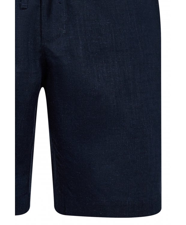 JBS of Denmark hør/bambusviskose shorts i navy til herre billede 5