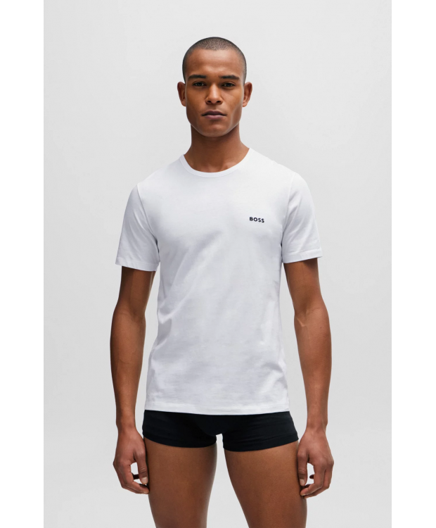 BOSS 3pak multifarvet bomuld t-shirts til herre billede 3