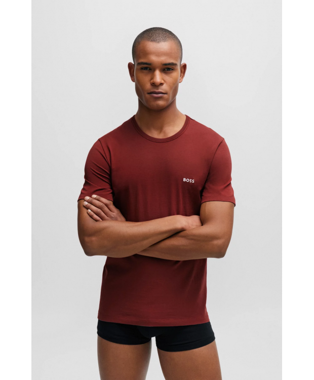 BOSS 3pak multifarvet bomuld t-shirts til herre billede 4