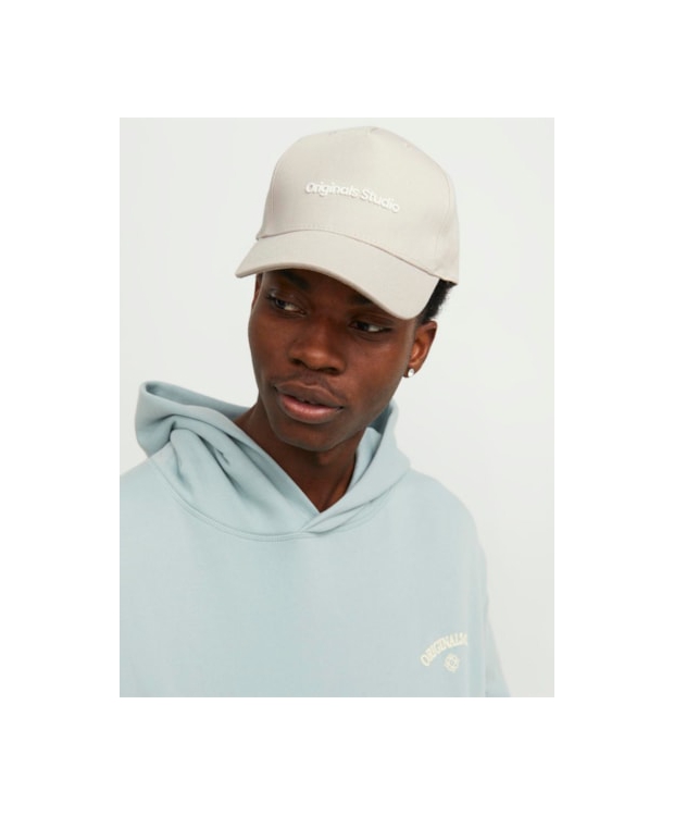 Jack & Jones Originals Studios baseball-kasket i grå billede 1