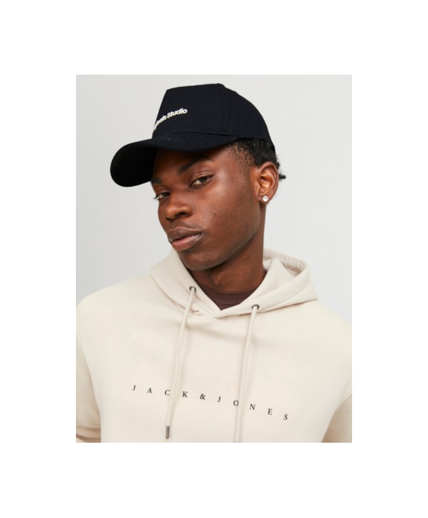 Jack & Jones Originals Studios baseball-kasket i sort – Outlet billede 1
