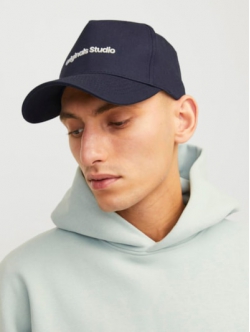Jack & Jones Originals Studios baseball-kasket i navy – Outlet
