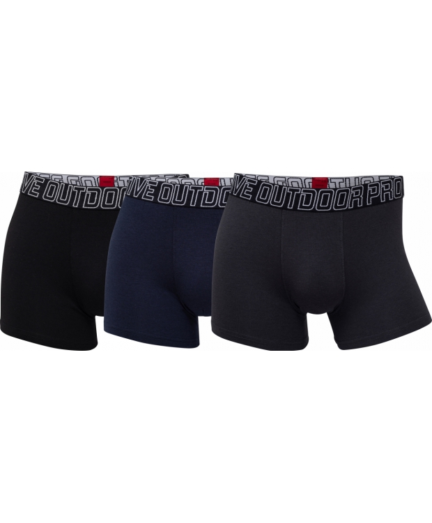 ProActive bambus tights 3-pak sort blå grå herre billede 1