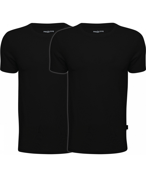 ProActive bambus T-shirts 2-pak sort herre billede 1