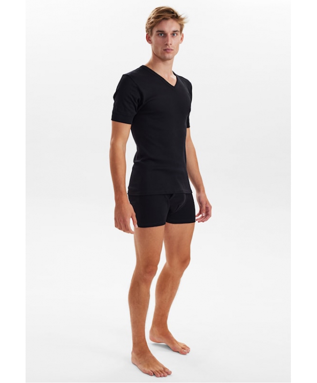 JBS Original Style 20 T-shirt med V-hals i sort til herre billede 5
