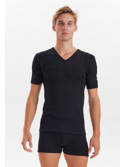 JBS Original Style 20 T-shirt med V-hals i sort til herre