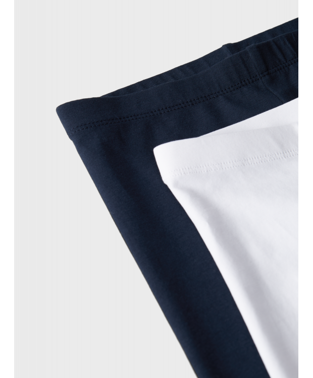 Name it 2pak leggins i hvid og navy til børn – Outlet billede 2