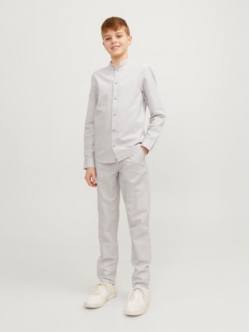 Jack & Jones Junior klassiske bukser i grå til drenge – Outlet