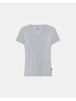JBS of Denmark FSC-bambus T-shirt v-hals i grå til kvinder