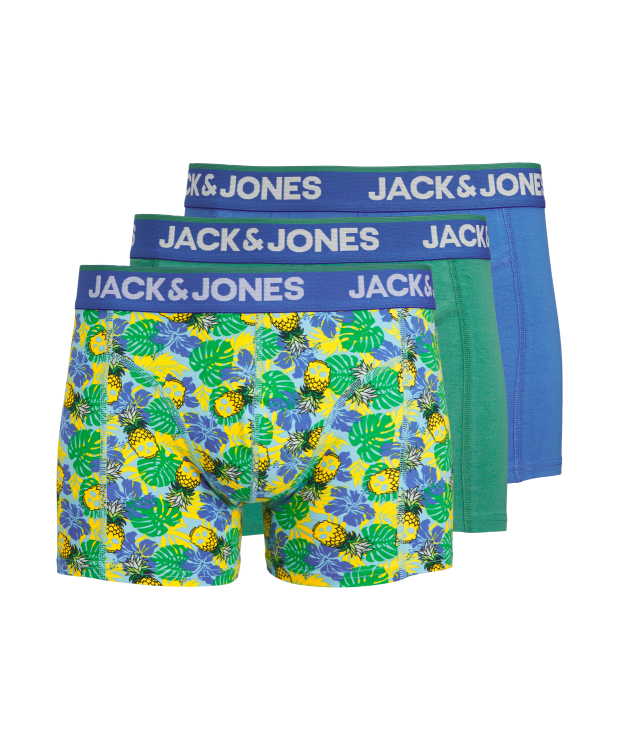 Jack & Jones 3pak underbukser/trunks i forskellige farver til herre billede 1