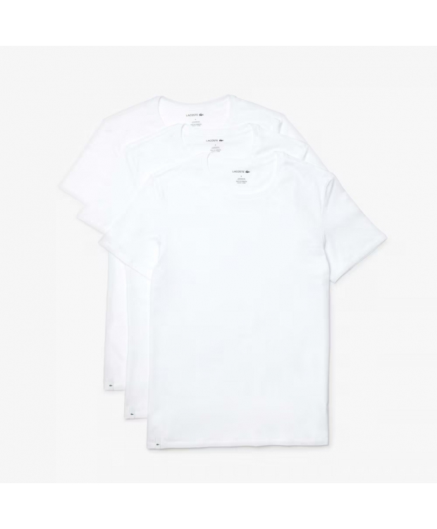 Lacoste 3pak t-shirts i hvid til herre - OUTLET billede 1