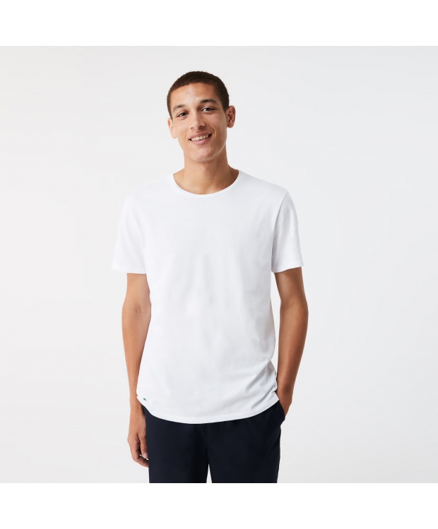 Lacoste 3pak t-shirts i hvid til herre - OUTLET billede 3