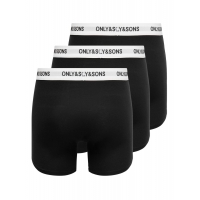 ONLY & SONS 3-pak underbukser i sort hvid til herre – Outlet