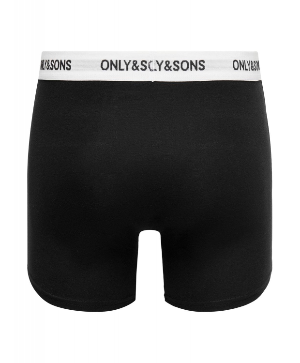 ONLY & SONS 3-pak underbukser i sort hvid til herre – Outlet billede 4
