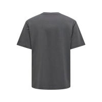 ONLY & SONS t-shirt i mørkegrå til herre – Relaxed fit