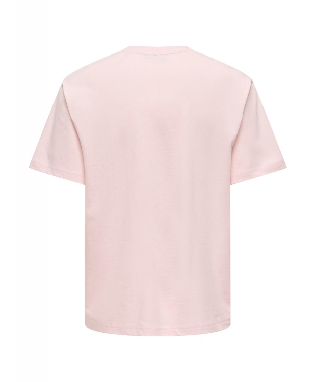 ONLY & SONS t-shirt i lyserød til herre – Relaxed fit billede 4