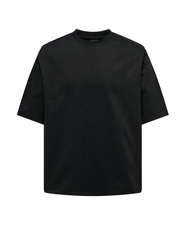 ONLY & SONS Oversized T-shirt i Sort til Herre – Loose Fit Bomulds T-shirt billede 1