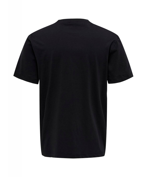 ONLY & SONS t-shirt i sort til herre – Regular fit billede 2