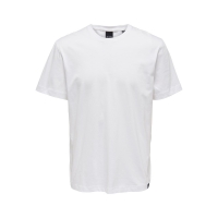 ONLY & SONS t-shirt i hvid til herre – Regular fit