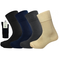 Comfort Diabetic diabetesstrømper mørkeblå unisex